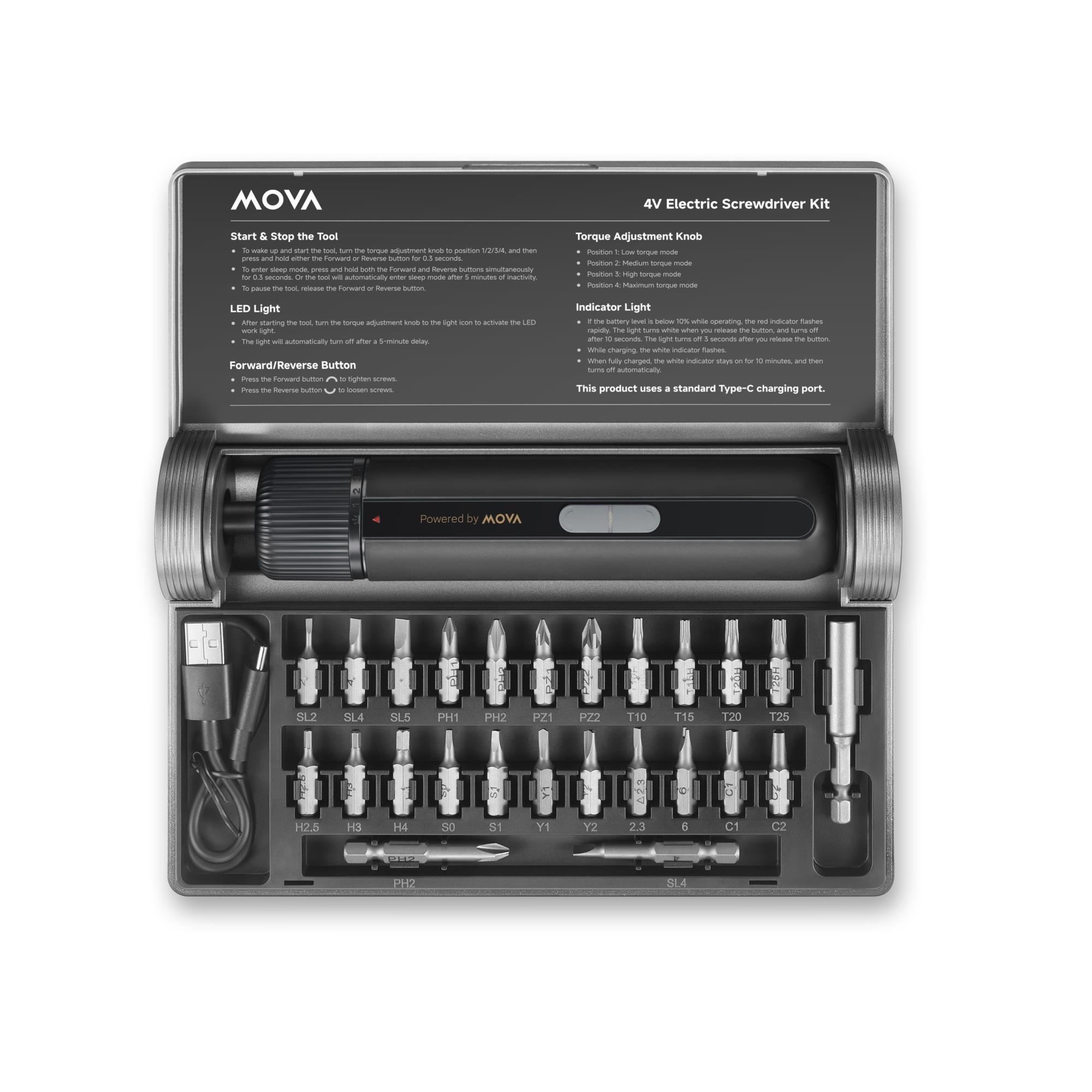ELECTRIC SCREWDRIVER 4V 8N/MSD008 MOVA |