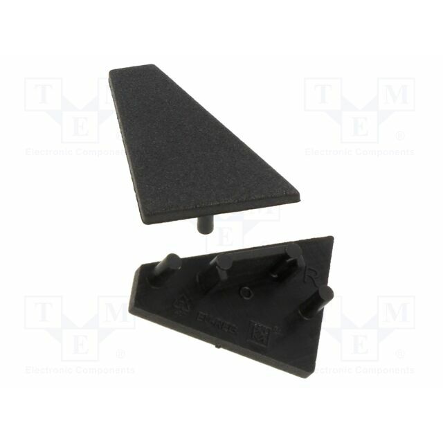 TOPMET Cap for LED profiles; black