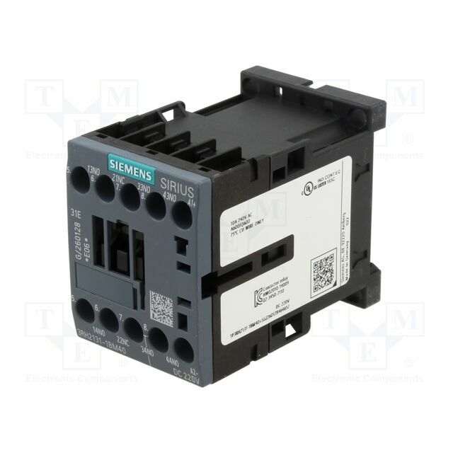 SIEMENS Contactor: 4-pole; NC + NO