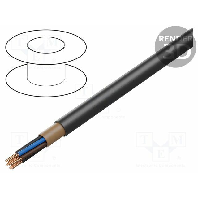 HELU Wire; NYY; 3x2.5mm2; round