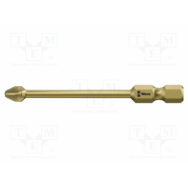 Screwdriver bit; Phillips; PH2; 1/4"; Overall