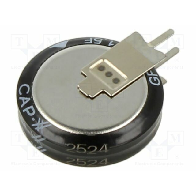 CAP-XX Supercapacitor; THT; 1.5F; 5