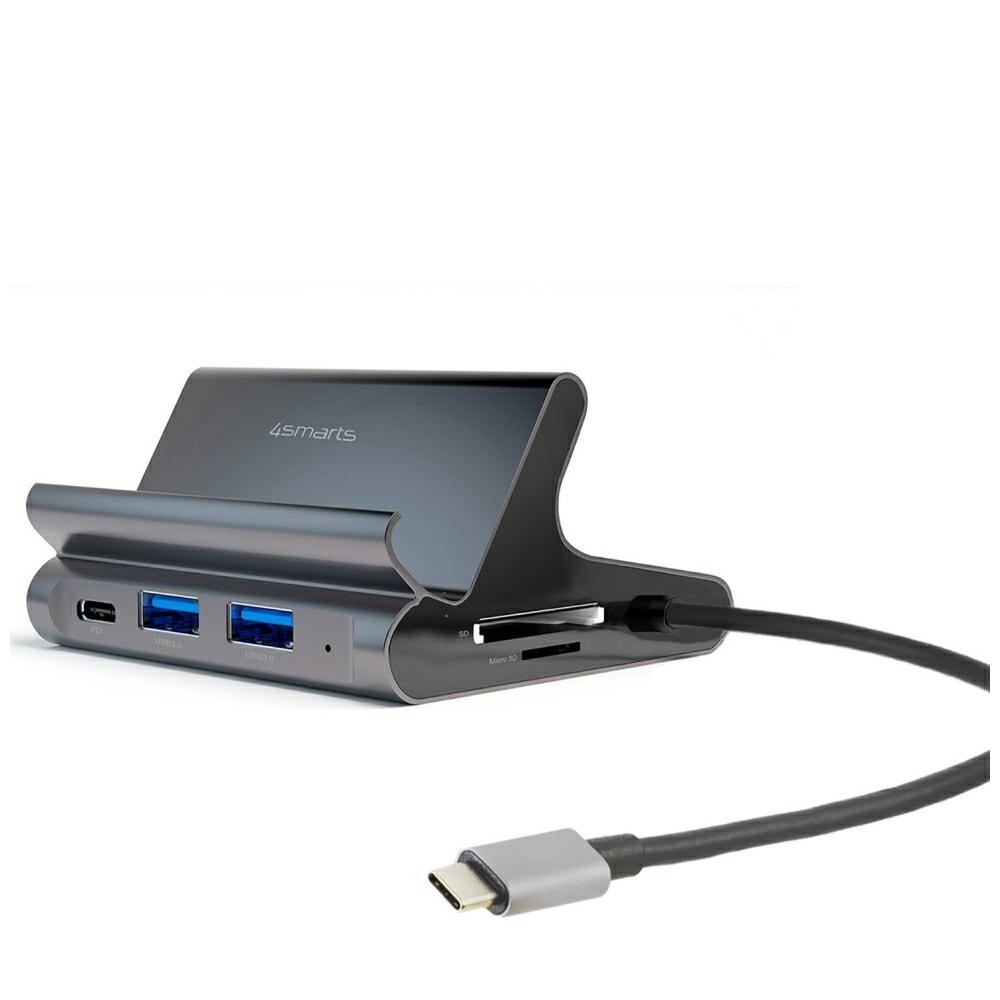 Stacija/replikators 4smarts 7w1 DeX 2xUSB-C/ 2xUSB-A/