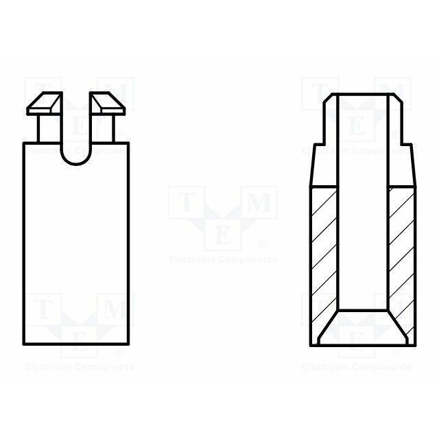 KEYSTONE PCB distance; plastic,polyamide; L: