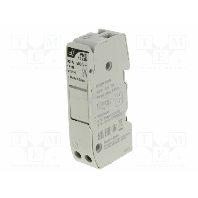 DF ELECTRIC Fuse holder; 10.3x38mm