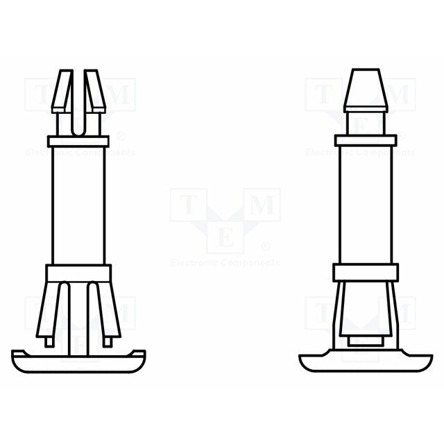 KEYSTONE PCB distance; plastic,polyamide; L: