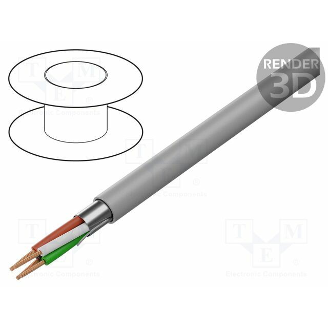BELDEN Wire: control cable; 4x16AWG; PVC
