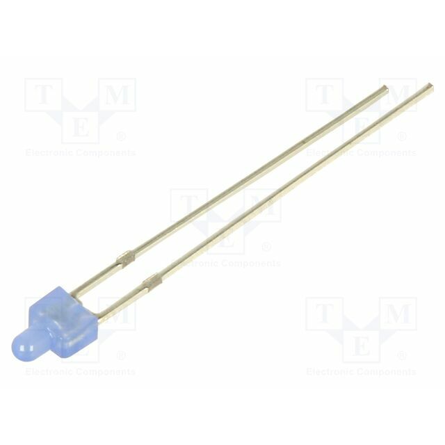 OPTOSUPPLY LED; blue; 2mm; 100÷150mcd; 120°