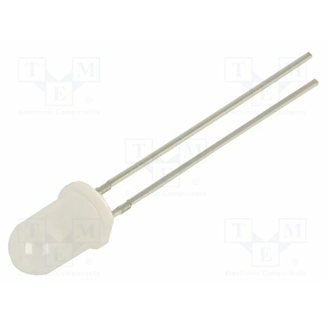 OPTOSUPPLY LED; green; 5mm; 1560÷2180mcd; 60°
