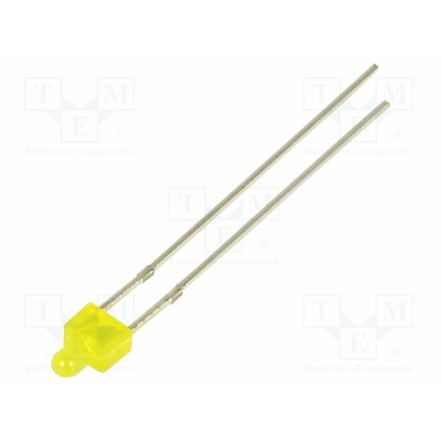 OPTOSUPPLY LED; yellow; 2mm; 68÷100mcd; 120°