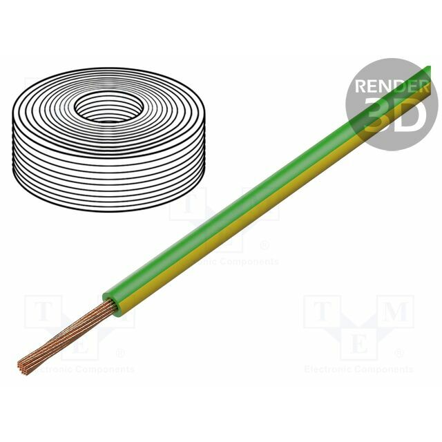 Wire; H07V2-K; stranded; Cu; 4mm2; PVC