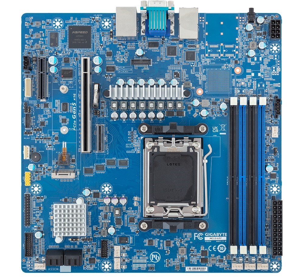 Gigabyte MC13-LE2 AM5 AMD motherboard |