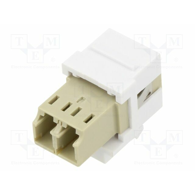 Fiber optic coupler; Keystone; LC duplex