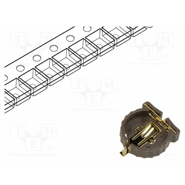 HARWIN Socket; BR1220,CR1220; horizontal,SMT