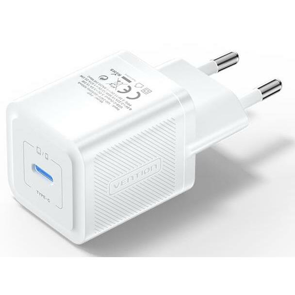 MOBILE CHARGER WALL 20W USB-C/1P WHITE