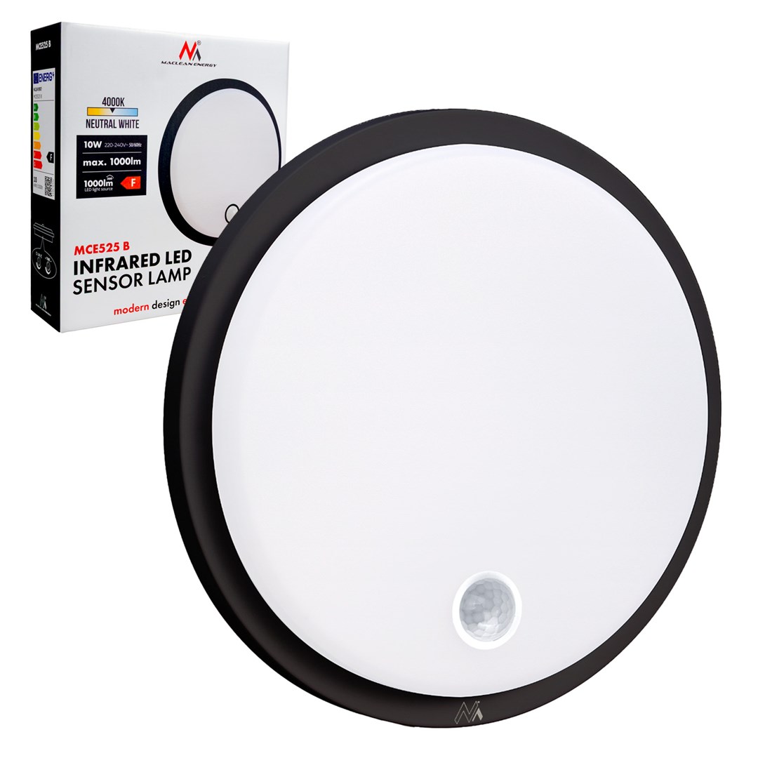 MACLEAN LED lamp with PIR sensor
