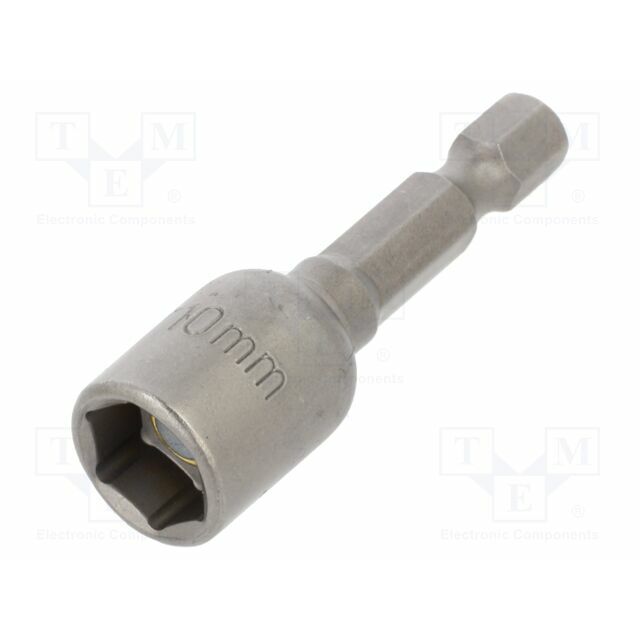 PROLINE Screwdriver bit; 6-angles socket; 10mm