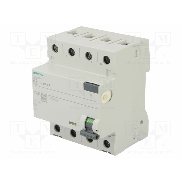 SIEMENS RCD breaker; Inom: 63A; Ires: