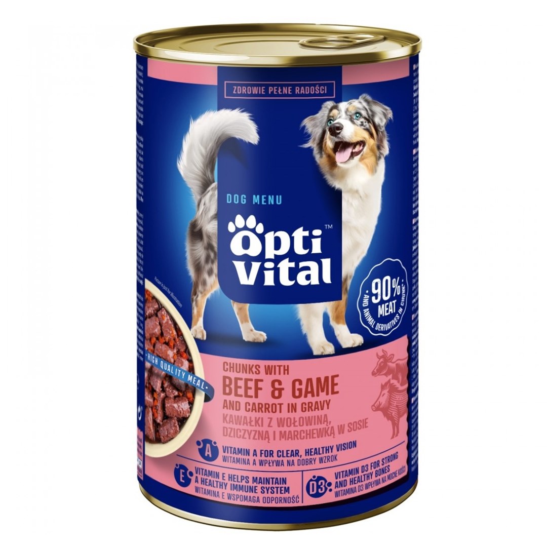OPTIVITAL Chunks with beef, game and