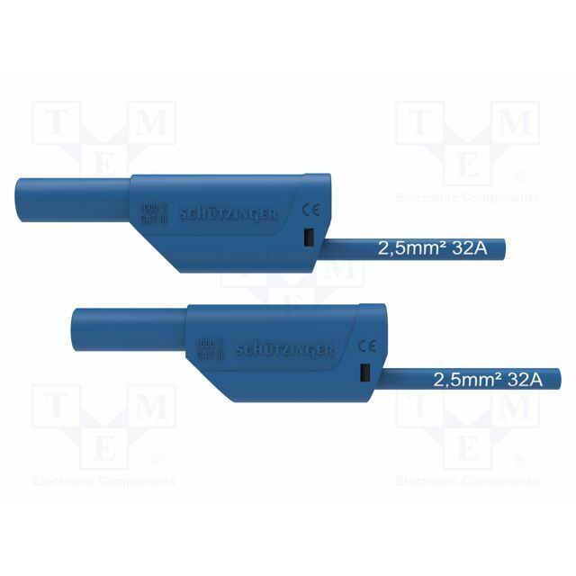 SCHUTZINGER Test lead: single; 32A; banana