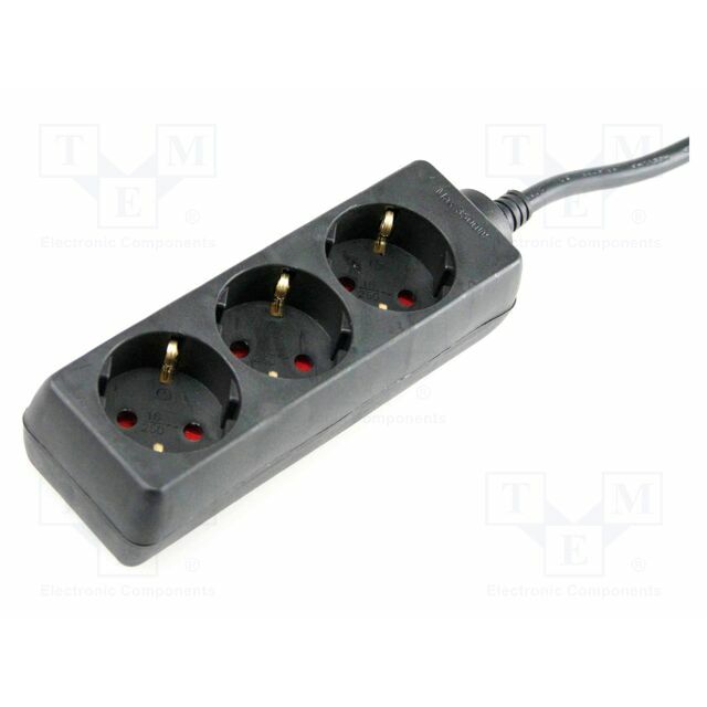 AS-Schwabe Extension lead; H05VV-F; 3G1.5mm2