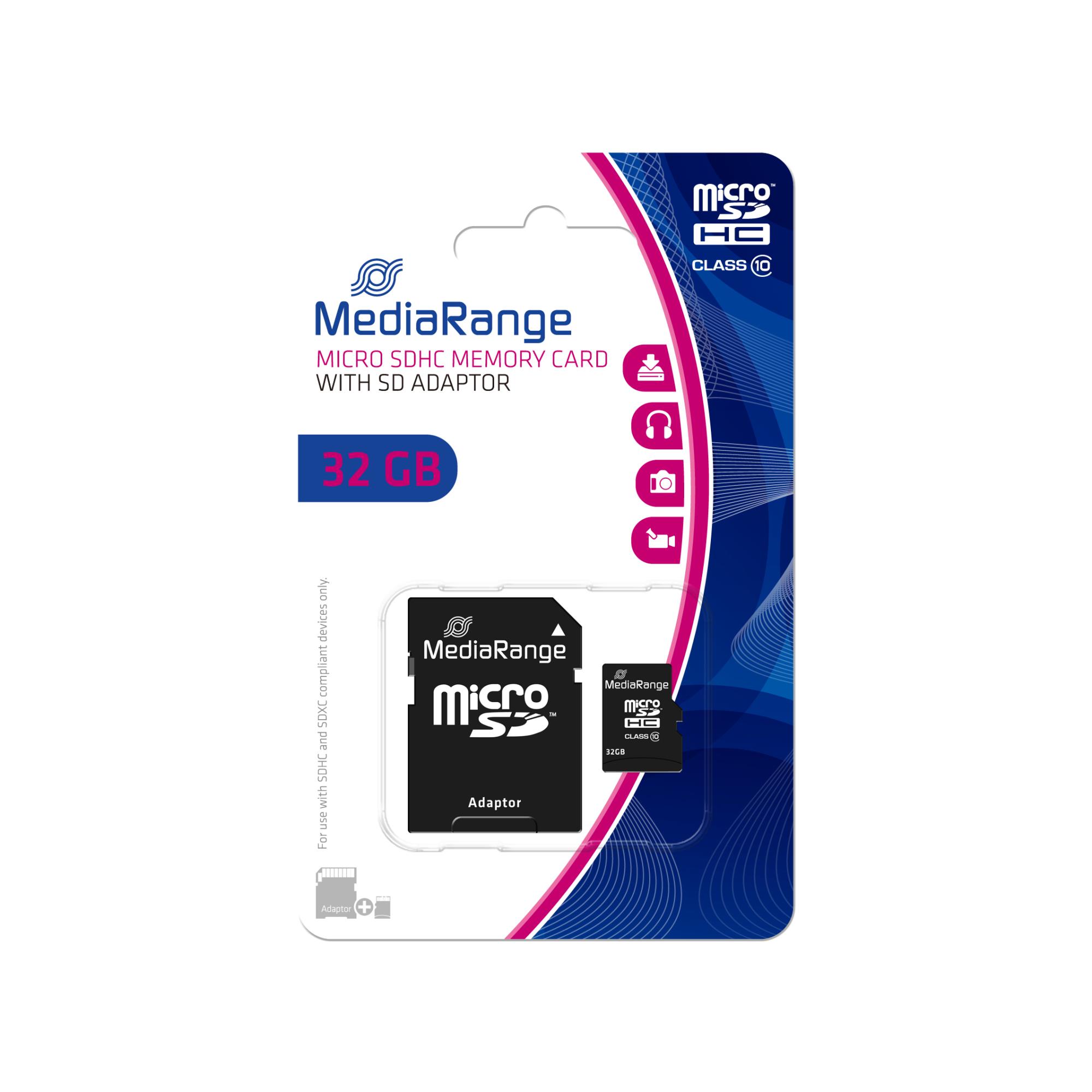 Mediarange SD MicroSD Card 32GB SD