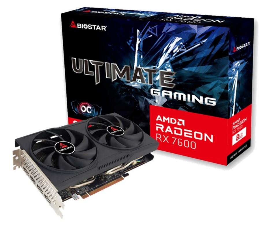 Graphics Card|BIOSTAR|AMD|Radeon RX 7600|2318 MHz|8 GB|GDDR6|128