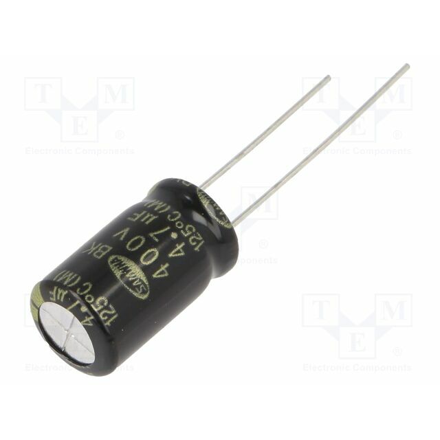 SAMWHA Capacitor: electrolytic; THT; 4.7uF