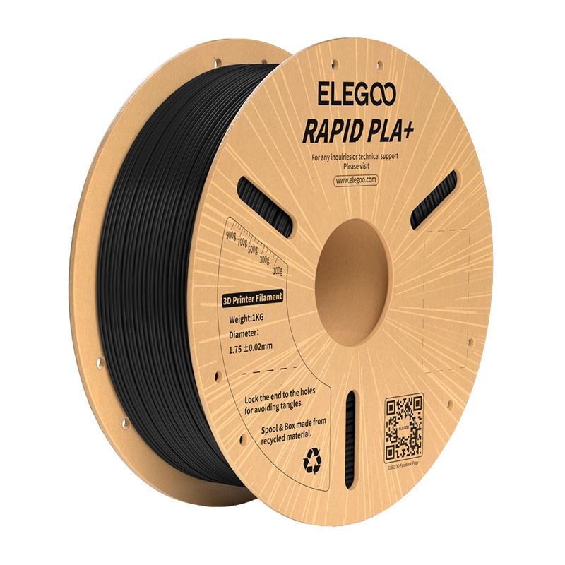 ELEGOO Rapid PLA+ Filament (Black) |