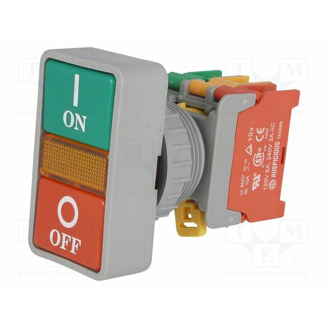AUSPICIOUS Switch: double; 30mm; Stabl.pos: