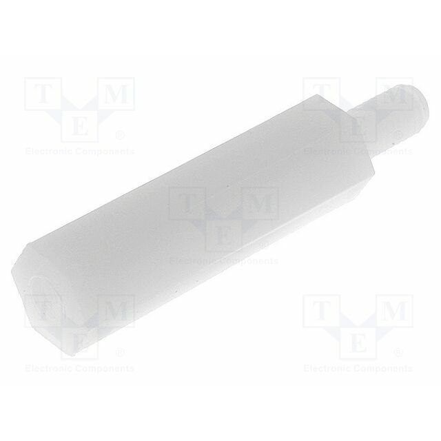 FIX&FASTEN Screwed spacer sleeve; hexagonal; polyamide
