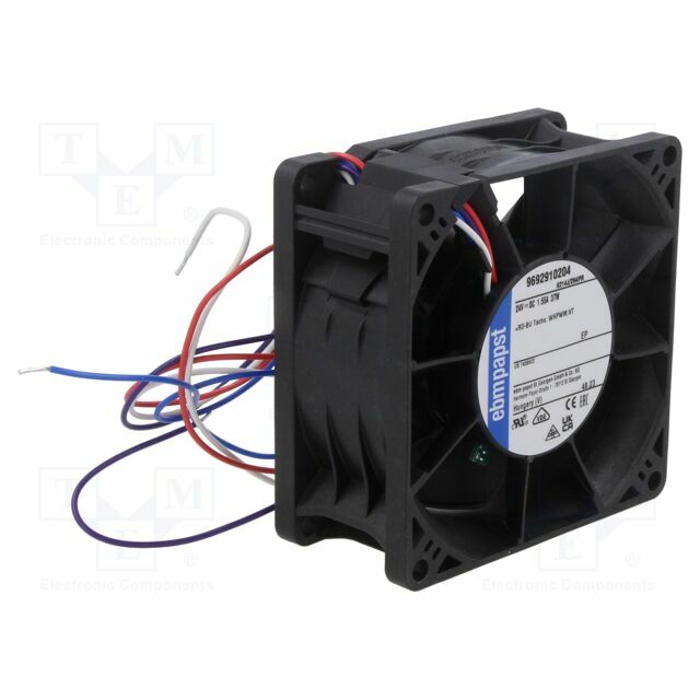 EBM-PAPST Fan: DC; 80x80x38mm; axial; 24VDC