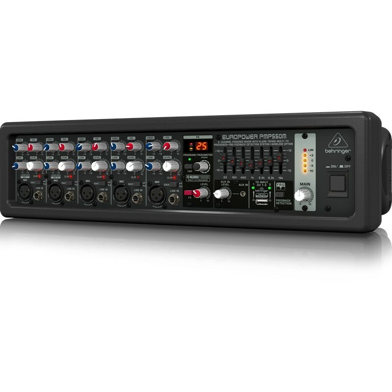Behringer PMP550M audio mixer 5 channels
