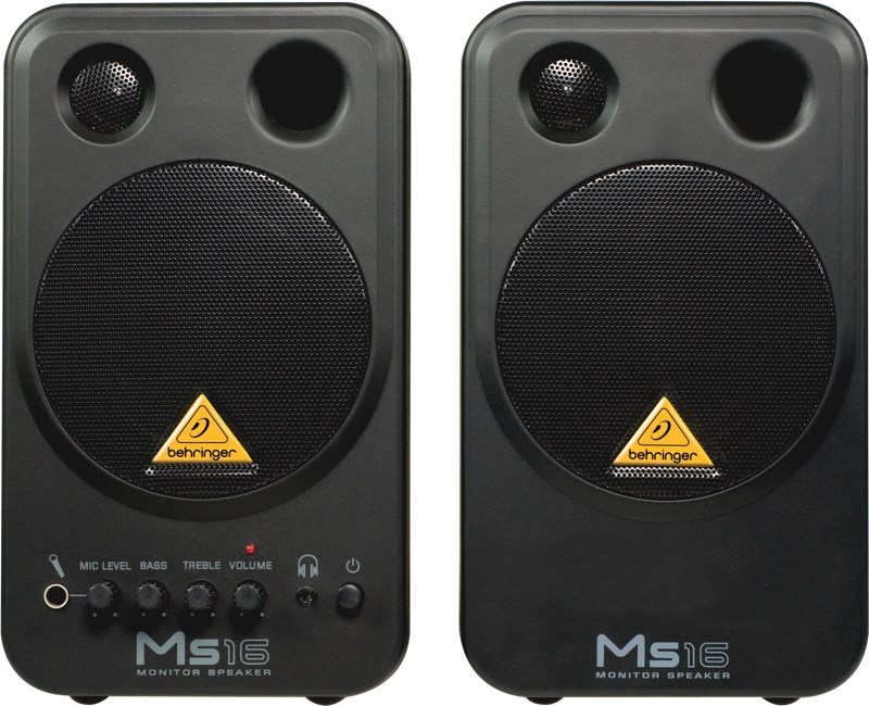 Behringer MS16 loudspeaker 2-way Black Wired
