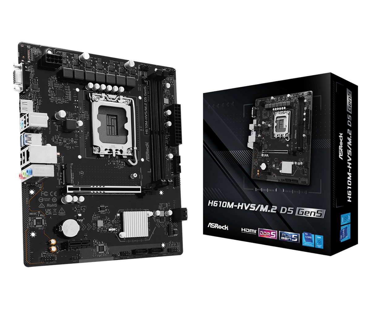 ASRock H610M-HVS/M.2 D5 Gen5 1700