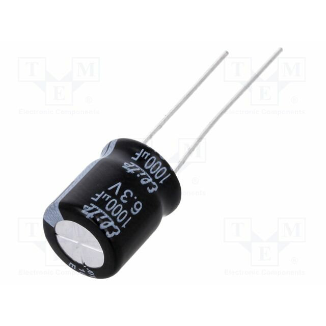 ELITE Capacitor: electrolytic; THT; 1000uF; 6