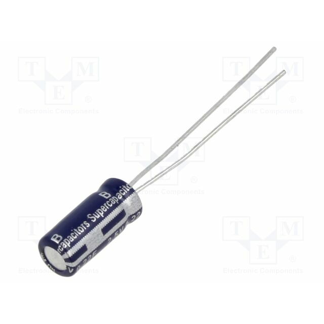EATON ELECTRONICS Supercapacitor; THT; 220mF; 2