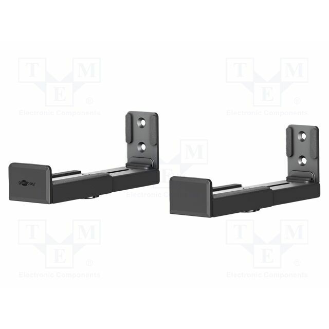 Holder: wall mounting; soundbar; black; 15kg