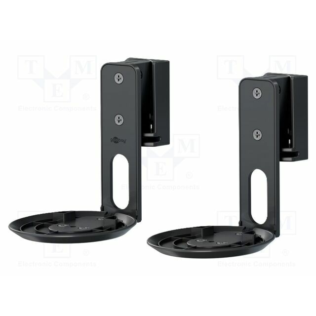 Holder: standard; speakers; black; 3kg; 2pcs