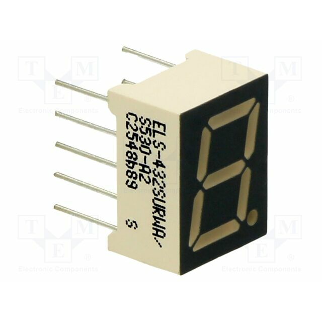 EVERLIGHT Display: LED; 7-segment; 10mm; No