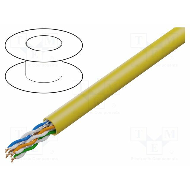 BELDEN Wire; U/UTP; Cat 6; 4x2x23AWG