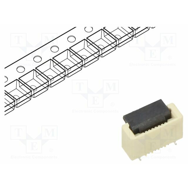 GCT Connector: FFC/FPC; gold-plated; SMT; 0