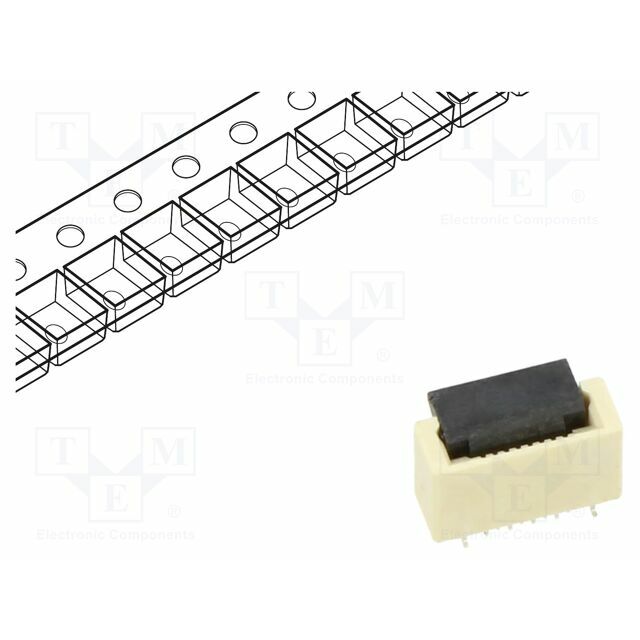 GCT Connector: FFC/FPC; tinned; SMT; 0