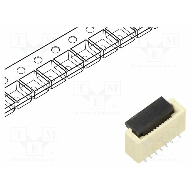 GCT Connector: FFC/FPC; tinned; SMT; 0