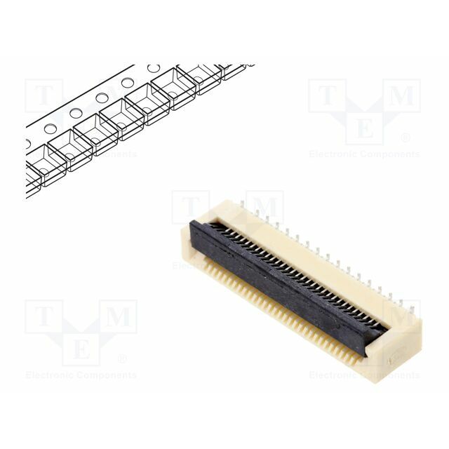 GCT Connector: FFC/FPC; tinned; SMT; 0