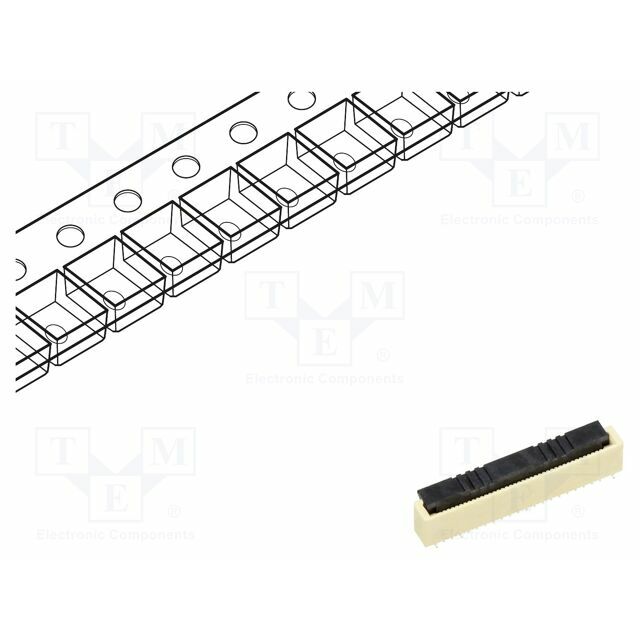 GCT Connector: FFC/FPC; tinned; SMT; 0
