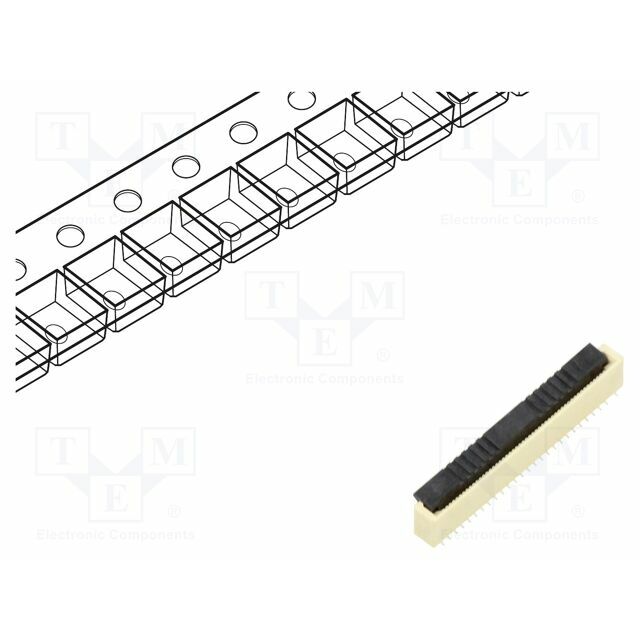 GCT Connector: FFC/FPC; tinned; SMT; 0