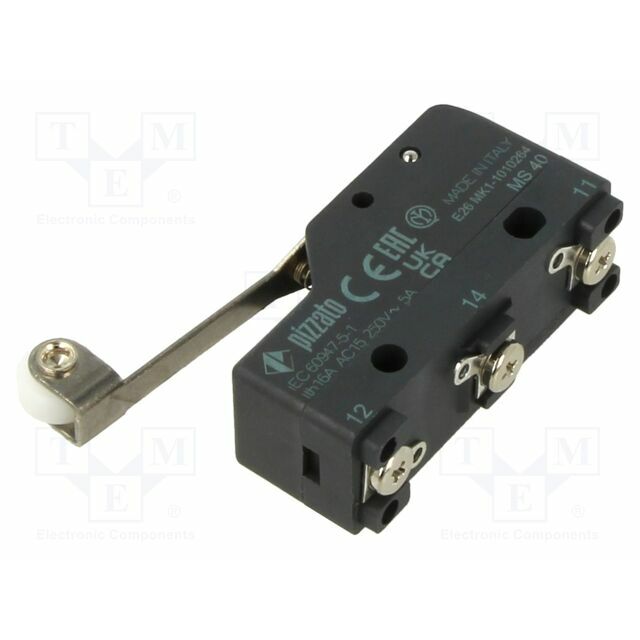 PIZZATO ELETTRICA Microswitch SNAP ACTION; 16A/250VAC