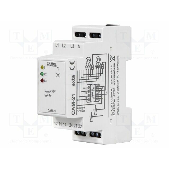ZAMEL Voltage monitoring relay; phase asymmetry