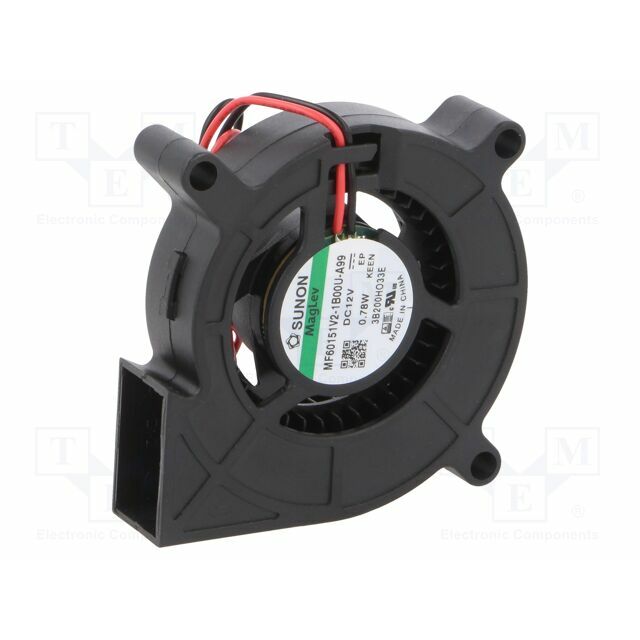 SUNON Fan: DC; 60x60x15mm; blower; 12VDC